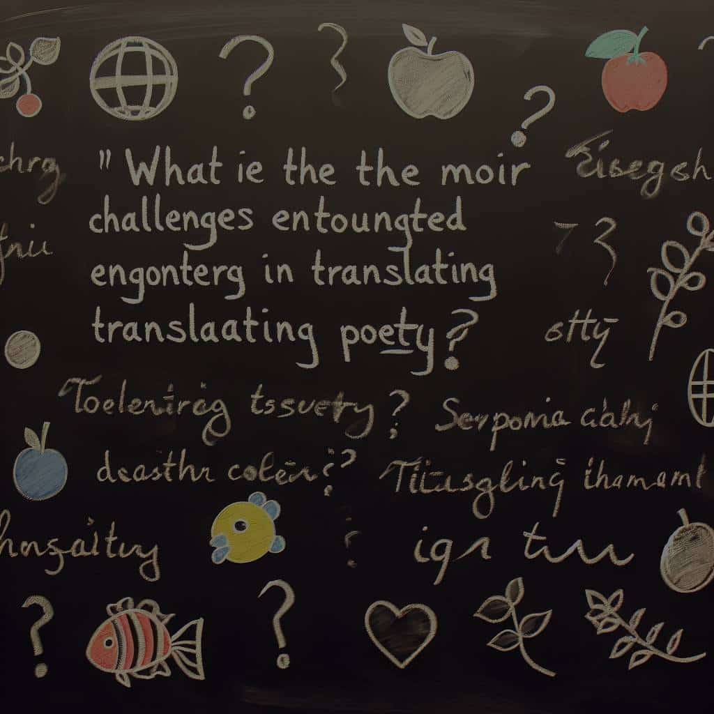 Quels sont les principaux défis rencontrés lors de la traduction de poésie ?